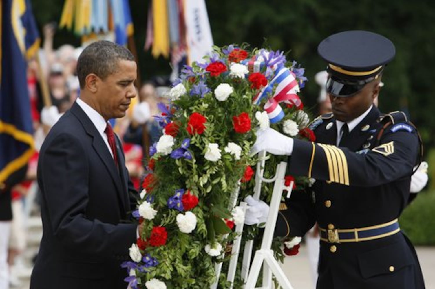 President Obama observes Memorial Day
