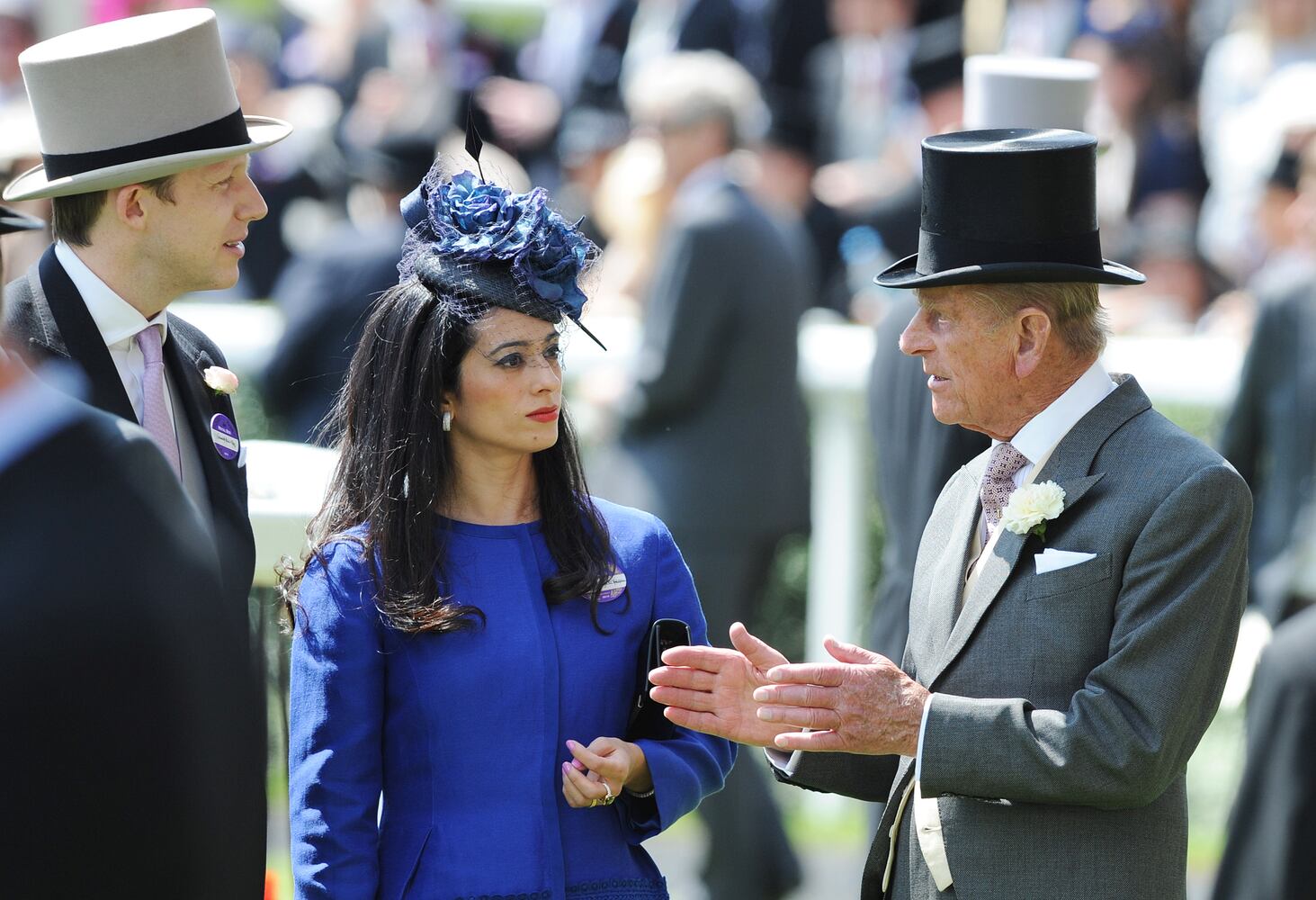 Race goers show hat styles