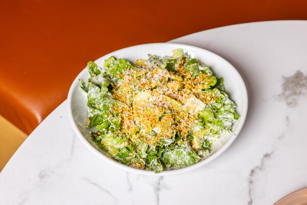 Side Saddle Wine Saloon serves a very good Caesar salad. (Rebecca Carmen/Courtesy of Side Saddle Wine Saloon)