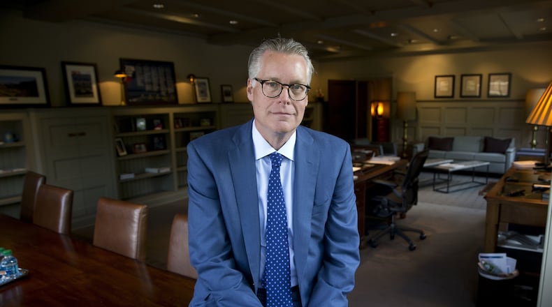 Ed Bastian in his office at Delta a few days after becoming CEO in May 2016. He had been a longtime No. 2 to his predecessor, Richard Anderson. (AP Photo/John Bazemore)