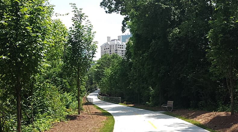 Path400 is a multi-use trail that runs through Atlanta’s Buckhead. Now, Sandy Springs is working to extend the trail to the Perimeter. LIVABLE BUCKHEAD