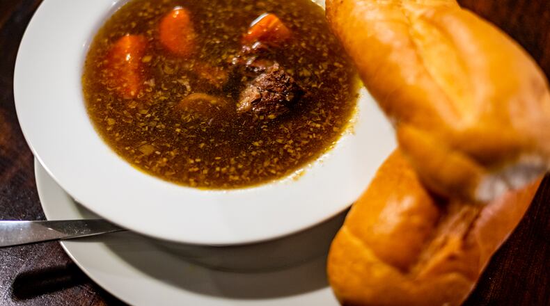You can get banh mi bo kho, or Vietnamese beef stew with French bread, from Pho Dai Loi 2 on Buford Highway. Henri Hollis for The Atlanta Journal-Constitution.
