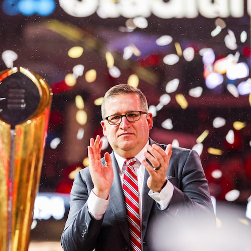 Georgia Director of Athletics Josh Brooks said that he's not interested in any other job and wants to stay at Georgia. He issued the statement in response to the vacancy at athletic director at LSU. (Tony Walsh/Dawgnation 2023)