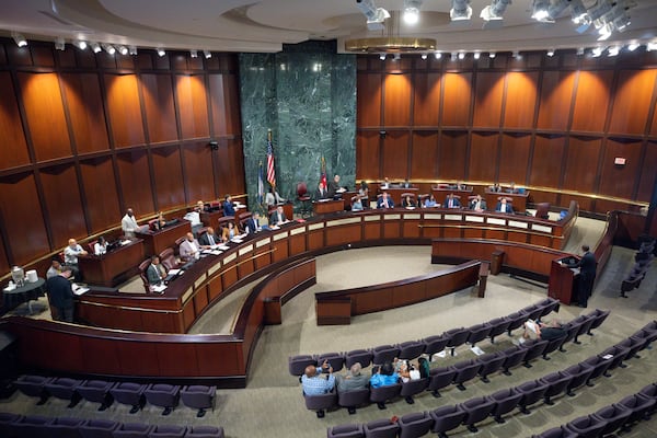 Whether Atlanta Mayor Andre Dickens has enough votes to get his proposal passed by the City Council remains to be seen. (Jason Getz/AJC 2025)