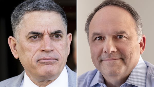 Gainesville Mayor  Sam Couvillon (right) hopes to defeat U.S. Rep. Andrew Clyde (left), R-Athens, in next year's Republican primary.
