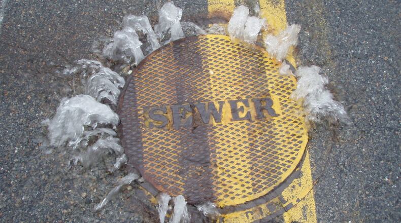 “This level of rainfall could result in sewer overflows and spills,” DeKalb County said of the weekend rain.