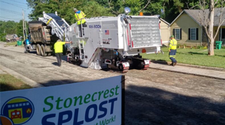 The city of Stonecrest recently announced it completed 4.28 miles of roadway paving as part of its 2019 project.CONTRIBUTED