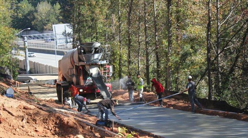 PATH construction crews completed installation of the Buckhead trail in October. Grading, seeding, landscaping and installation of amenities will follow.