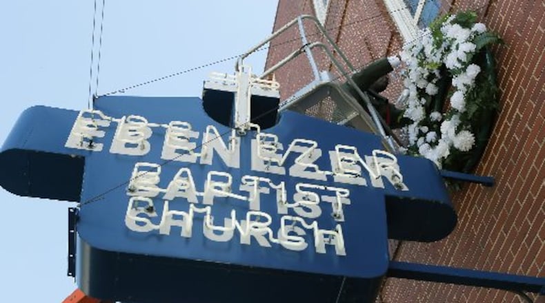 The alleged incident happened at Ebenezer Baptist Church at the Martin Luther King Jr. Historic Site. BOB ANDRES / BANDRES@AJC.COM