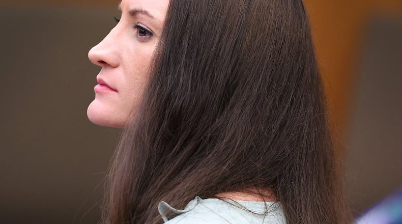 Lindsay Clancy looks on during her murder trial in Plymouth Superior Court in Plymouth, Mass., Monday, Aug. 17, 2026. (Greg Derr/The Patriot Ledger via AP, Pool)