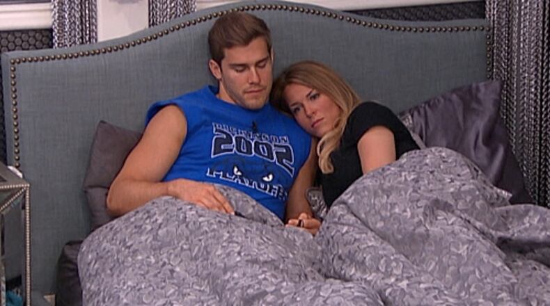 No more snuggling between Clay and Shelli on "Big Brother." CREDIT: CBS
