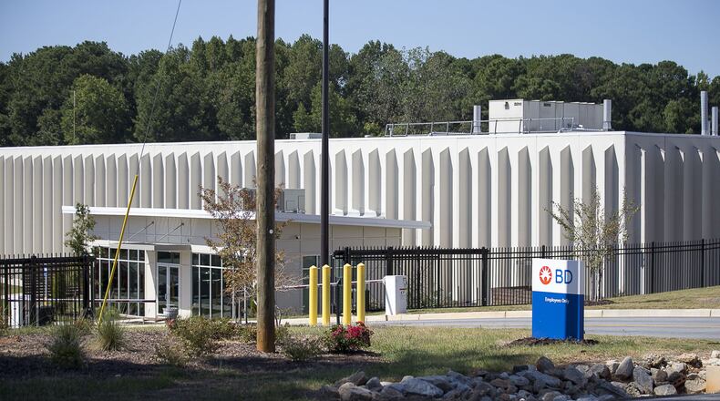 The Becton Dickinson medical sterilization plant in Covington. (Alyssa Pointer/alyssa.pointer@ajc.com)
