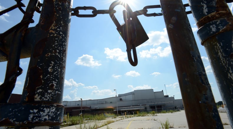 The Doraville GM plant sits idle behind locked gates on Friday, September 7, 2012.HYOSUB SHIN / HSHIN@AJC.COM