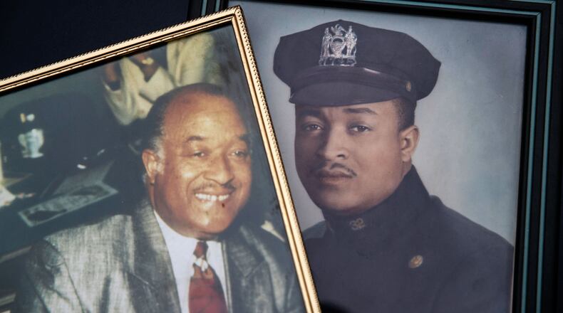 Portraits of Al Howard, who once helped to save the Rev. Martin Luther King Jr. as a young NYPD officer. Howard, who later owned the popular Showman’s Jazz Club in Harlem, died in October at age 93 of coronavirus complications.