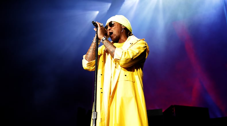 May 5, 2017 - ATLANTA: Atlanta rapper Future kicks off his set at Lakewood Amphitheater with the single "Draco" from his fifth studio album "Future", dropped in February, on Friday, May 5, 2017. (Akili-Casundria Ramsess/Eye of Ramsess Media)