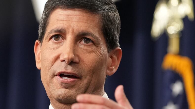 Federal Reserve Board Chairman Kevin Warsh speaks at a news conference at the Federal Reserve in Washington, Wednesday, July 29, 2026. (AP Photo/Mark Schiefelbein)