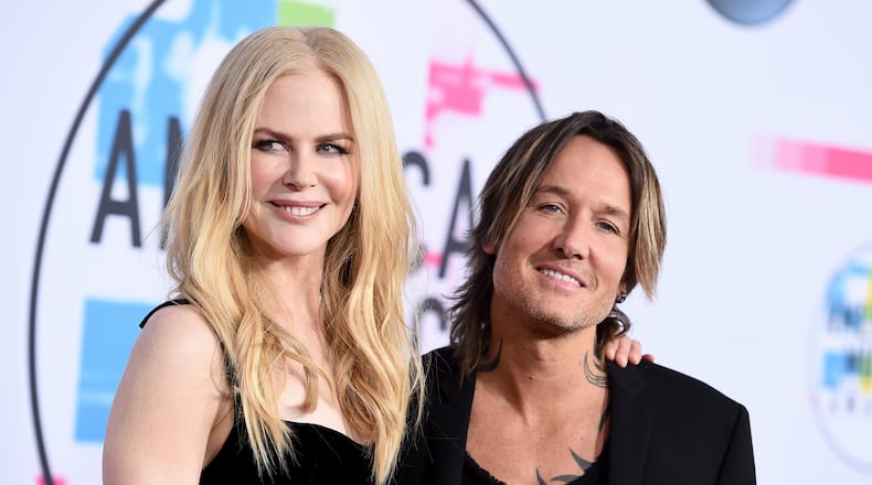 FILE - Nicole Kidman, left, and Keith Urban arrive at the American Music Awards on Nov. 19, 2017, in Los Angeles. (Photo by Jordan Strauss/Invision/AP, File)