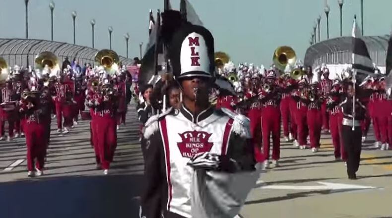 The “Kings of Halftime,” the marching band at Martin Luther King Jr. High School in Lithonia, will serve as the only Georgia representative in the 2017 Rose Parade. (Credit: YouTube)
