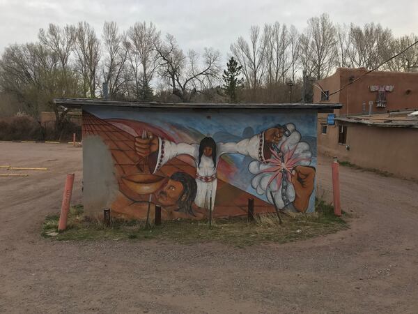 "While strolling in Santa Fe, New Mexico I came across this interesting mural," wrote Frank Manfre.