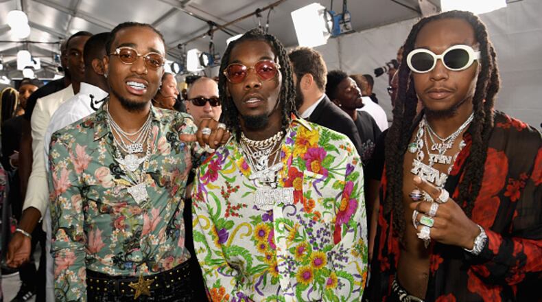 LOS ANGELES, CA - JUNE 25:  Migos at the 2017 BET Awards at Staples Center on June 25, 2017 in Los Angeles, California.  (Photo by Paras Griffin/Getty Images for BET)