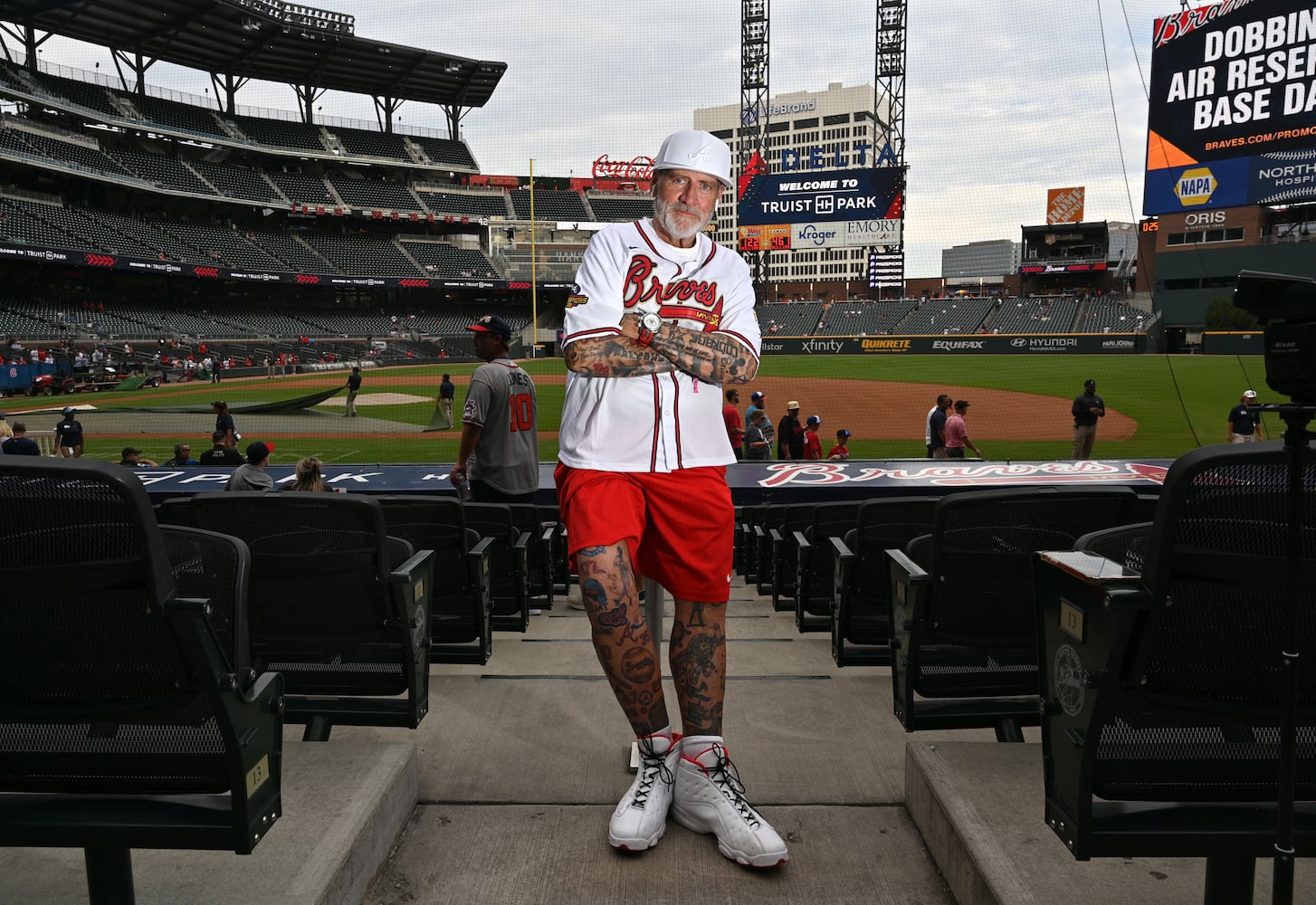 Steve Disney and his Braves tattoos