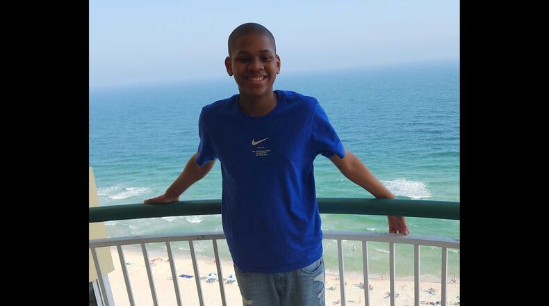 Rashad Williams, 12, died Thursday, one week after being caught in a riptide while swimming near Pensacola, Florida. He had been on life support at a Florida hospital. Photo courtesy of Addie Jones.