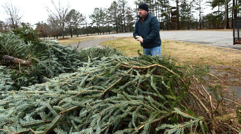 Christmas trees will be accepted for recycling 9 a.m. to 4 p.m. Saturday, Jan. 9, at the Sandy Springs Recycling Center on Morgan Falls Road and the Sandy Springs Home Depot store on Peachtree Dunwoody Road. AJC FILE