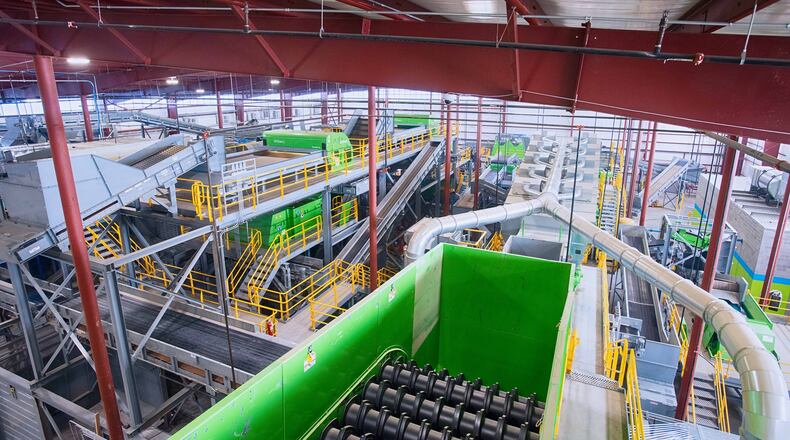 RePower South's facility in Montgomery, Alabama, processes household recycling from Tyrone. Courtesy RePower South
