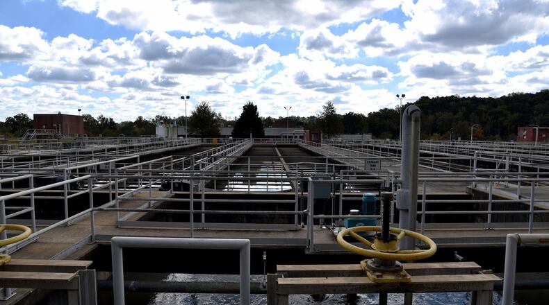 The Snapfinger Advanced Wastewater Treatment Plant, in operation since 1978, is being expanded. The construction is the largest part $1.35 billion in water and sewer upgrades that are years behind schedule. BRANT SANDERLIN/BSANDERLIN@AJC.COM
