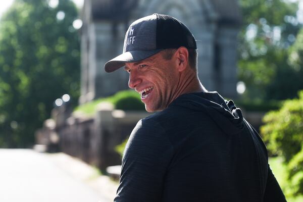 Director of Education & Youth Programs at the Historic Oakland Foundation Ted Ward smiles as he gives a tour of the Oakland Cemetery in Atlanta on Thursday, July 16, 2026. (Abbey Cutrer/AJC)