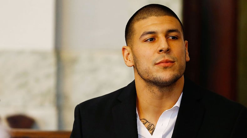 Police records say that former NFL tight end Aaron Hernandez, who was found hanged in his prison cell on April 19, was a member of the Bloods street gang.