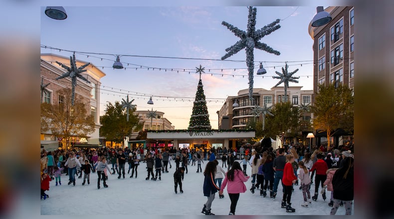 This was the scene at the Avalon ice skating rink, which will open for the 2019 holiday season on Nov. 24, 2019.