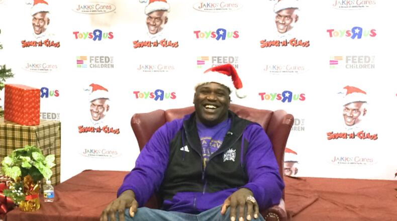 Shaq loves getting into the holiday spirit! Photo: Jennifer Brett