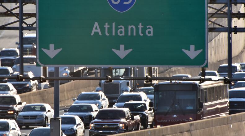I-85 near the Spaghetti Junction is clogged with cars during rush hour on Tuesday, February 6, 2018. In case the bumper-to-bumper traffic isn’t enough to convince you that Atlanta has some of the world’s worst traffic, a new analysis confirms it. The 2017 INRIX Global Traffic Scorecard, released Monday, shows Atlanta has the eighth-worst traffic congestion in the world for the second consecutive year. According to the report, metro Atlanta drivers wasted an average of 70 hours in traffic congestion during rush hour last year.