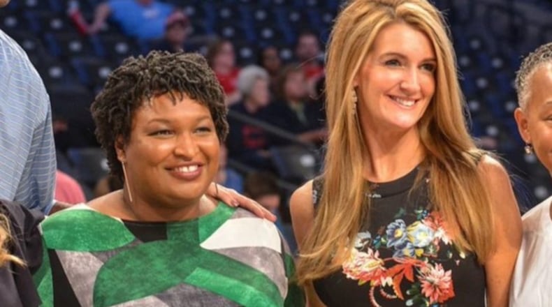 Stacey Abrams and Kelly Loeffler