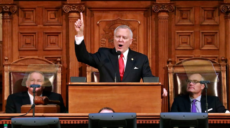 Gov. Nathan Deal in January of this year. Bob Andres, bandres@ajc.com