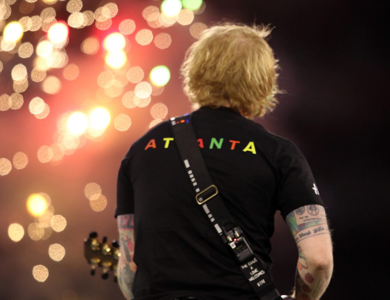Ed Sheeran rocked a sold-out Mercedes Benz Stadium on Saturday, May 27, 2023 on his +=÷x tour. Georgia native Khalid and British singer Dylan opened the show.
Robb Cohen for The Atlanta Journal-Constitution