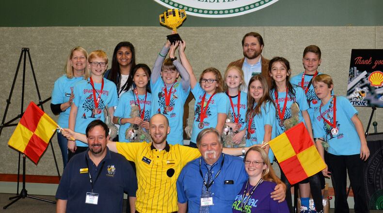 The Puckett's Mill Elementary School Sparrow-bots won the Georgia Lego League championship and will now compete at the world competition.
