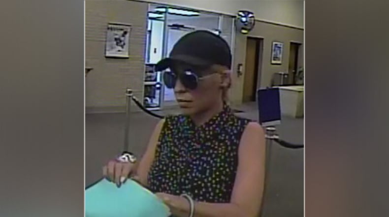 A woman who is accused of robbing banks across the East Coast has now struck another bank in North Carolina, authorities said.