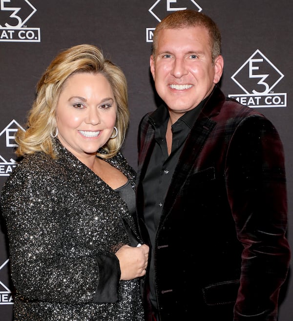 Julie Chrisley, left, and Todd Chrisley attend the grand opening of E3 Chophouse Nashville on Nov. 20, 2019, in Nashville, Tennessee. (Danielle Del Valle/Getty Images for E3 Chophouse Nashville/TNS)