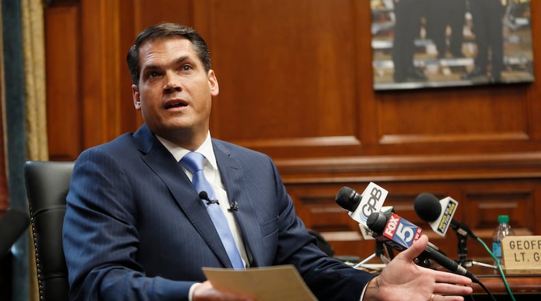 A Senate study committee has recommended legislation requiring everyone to buckle up. But at a press conference Monday, Lt. Gov. Geoff Duncan offered something less than an endorsement. Bob Andres / bandres@ajc.com