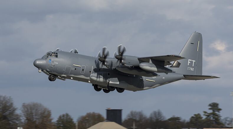 Lockheed Martin builds the C-130J Super Hercules aircraft at its plant in Cobb County. AJC file photo.