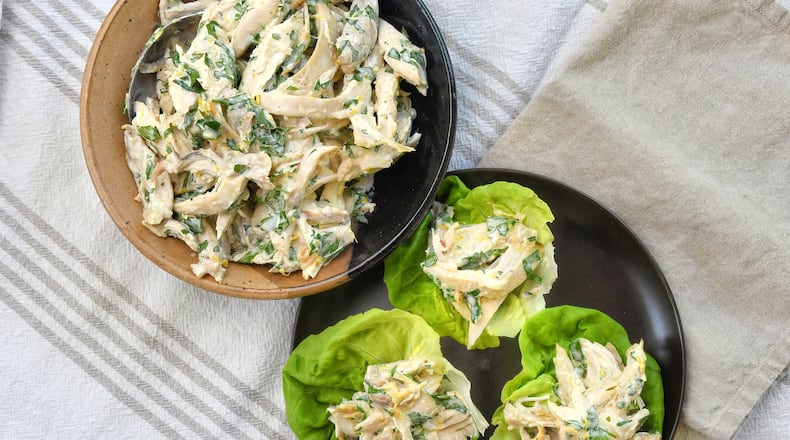 Herby, Lemony Chicken Salad. (Chris Hunt for The Atlanta Journal-Constitution)