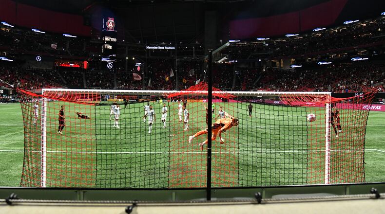 Atlanta United goalkeeper Bobby Shuttleworth announced his retirement as a professional soccer player Thursday. He retired to pursue a coaching opportunity with another team. (Hyosub Shin / Hyosub.Shin@ajc.com)