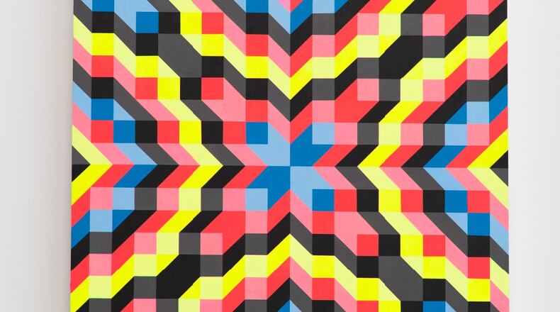 Carl Cashman, detail from "Spiritual Materialism," 2024, at AVB Gallery.