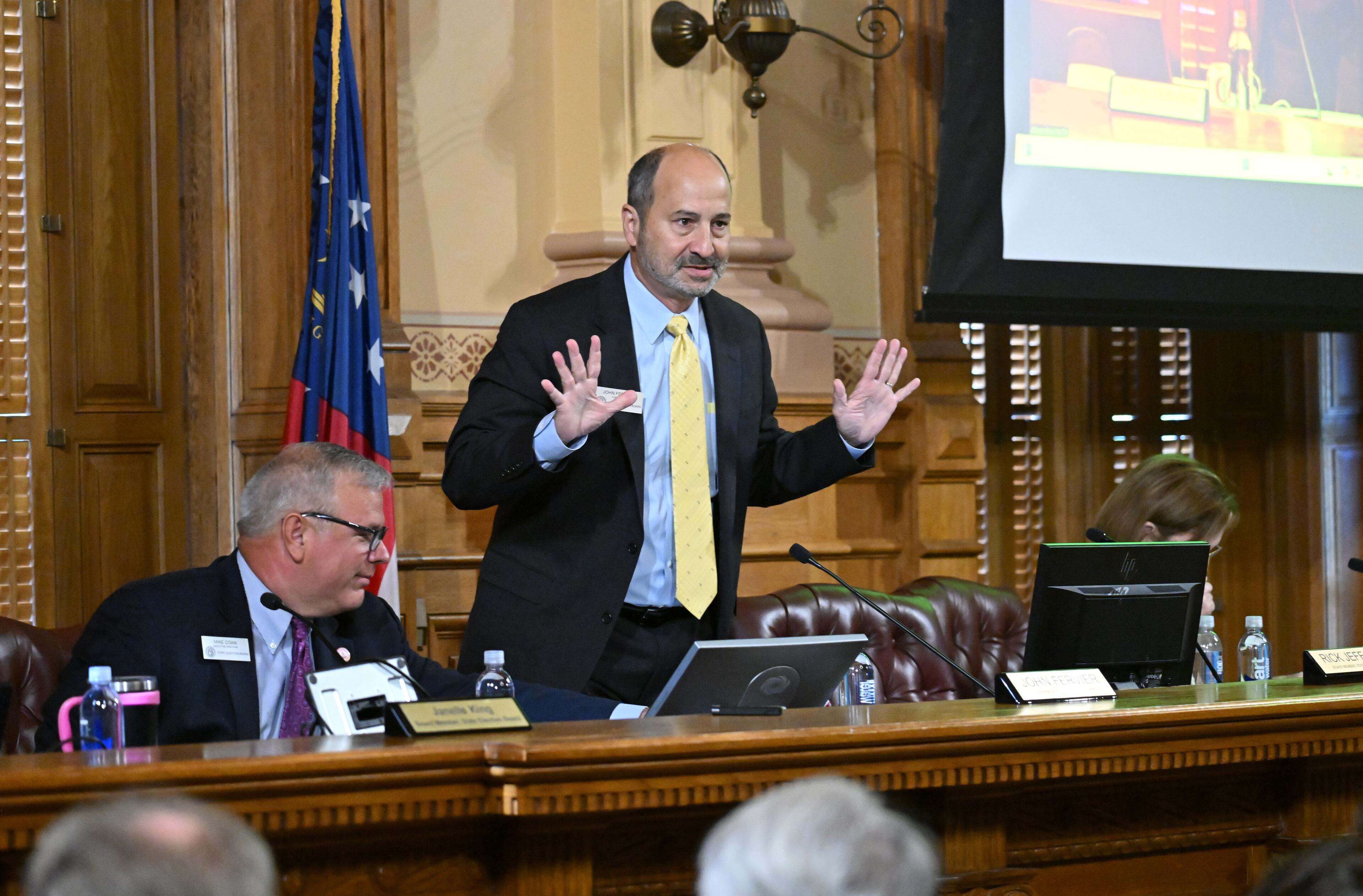 State Election Board Chairman John Fervier, a Republican, has faced opposition from the three other Republicans who make up the board’s majority. (Hyosub Shin/AJC 2024)