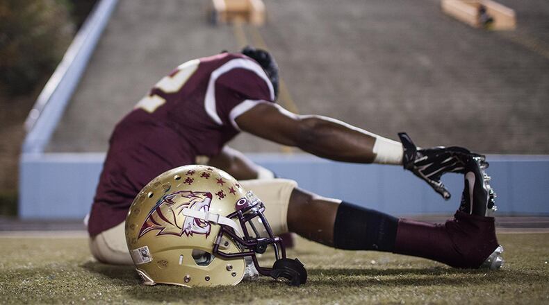 Tucker remains No. 1 in Class AAAAAA despite its loss to No. 2 Colquitt County of AAAAAAA.(Branden Camp/Special to AJC)