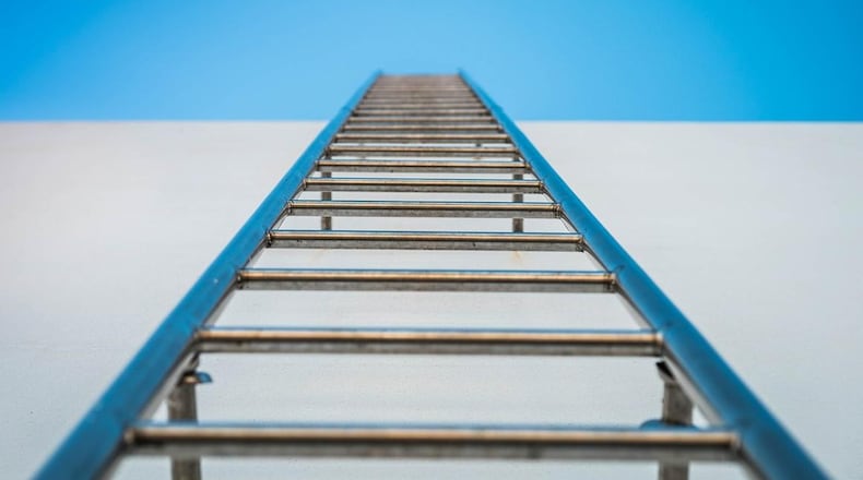 A campaign to rival a fundraiser for a border wall refers to raising money to “ladders to get over Trump’s wall.”