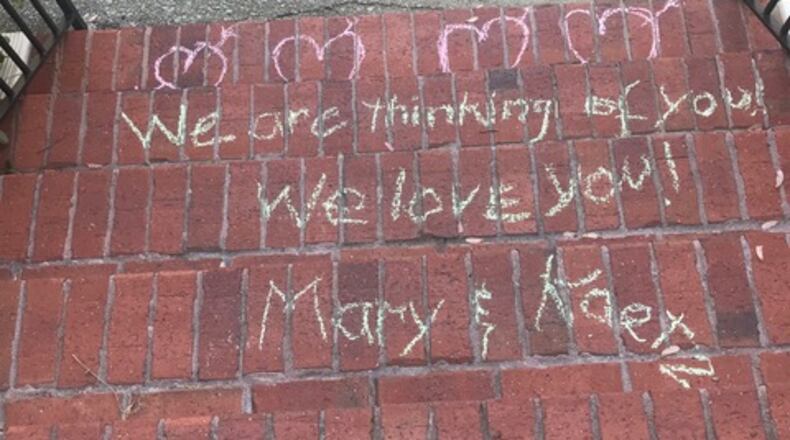 Bill Kushner of Henderson Reserve shared this message from neighbors Mary Pike and Kaetz Beartsuk. "Such a beautiful and thoughtful thing from my neighbors.  I am in my late 70’s and live alone with my dog," he wrote. "This, to me, is the spirit of America during these trying times."