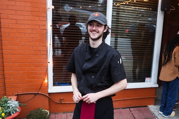 Jacob Sobel, who grew up in the restaurant and now works as its general manager, greets regulars at Agave on Friday, Jan. 23, 2026. (Abbey Cutrer/AJC)